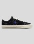 Zapatillas skate CONVERSE x quartersnacks one star pro ox black/egret/hyper blue