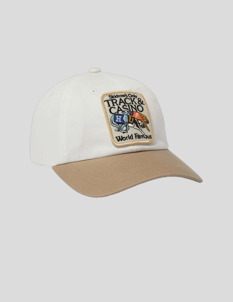Gorra HUF long shot cv 6 panel hat white