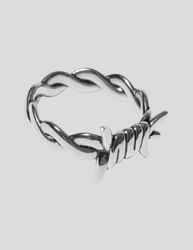 Accesorios HUF barbed wire ring  silver