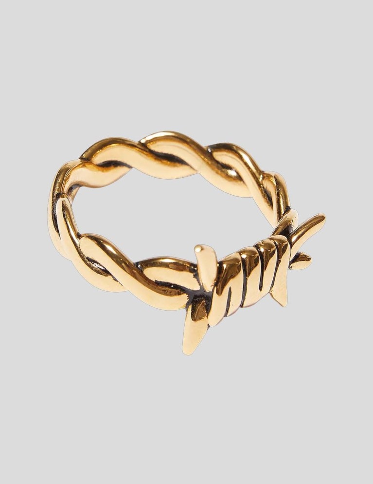 Accesorios HUF barbed wire ring  gold