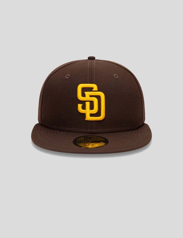 Gorra NEW ERA san diego padres mlb 59fifty fitted brown/yellow