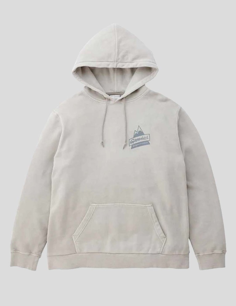 Sudadera GRAMICCI peak hooded sweatshirt oatmeal pigment
