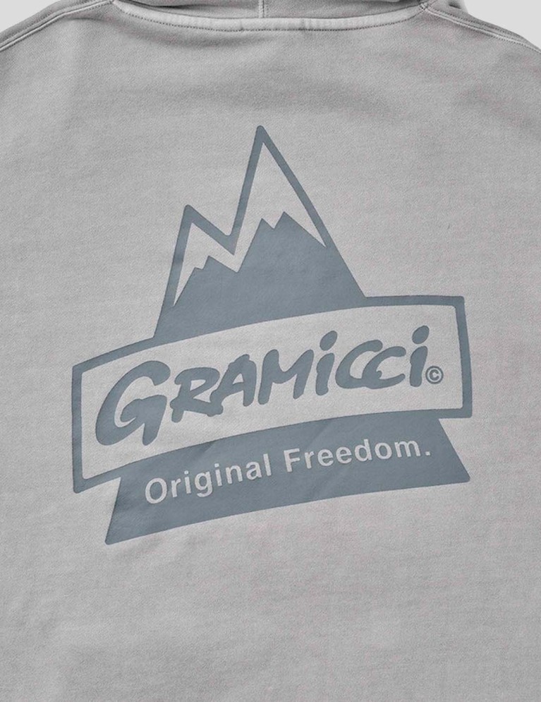 Sudadera GRAMICCI peak hooded sweatshirt oatmeal pigment