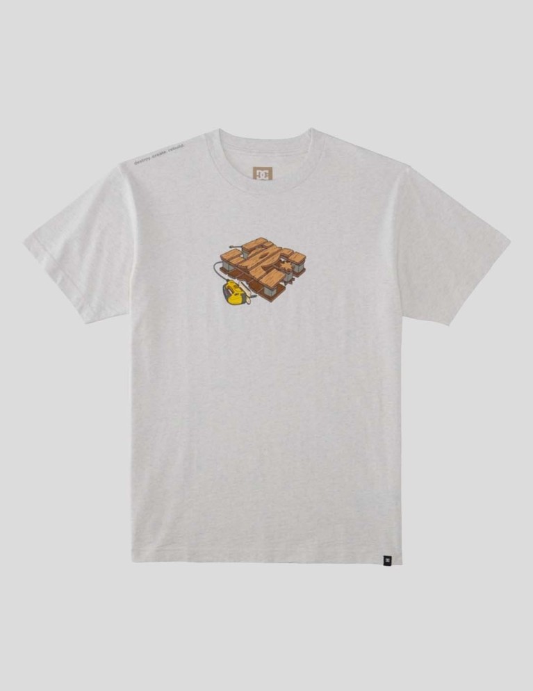 Camiseta DC handmade tee snow heather