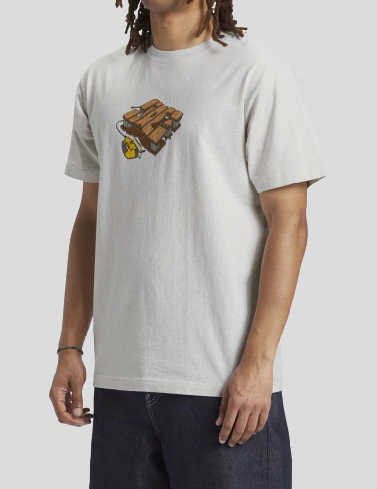 Camiseta DC handmade tee snow heather