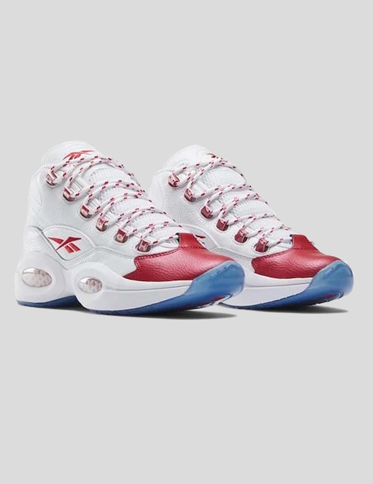 Zapatillas REEBOK  question mid cloud white/vector red/cloud white