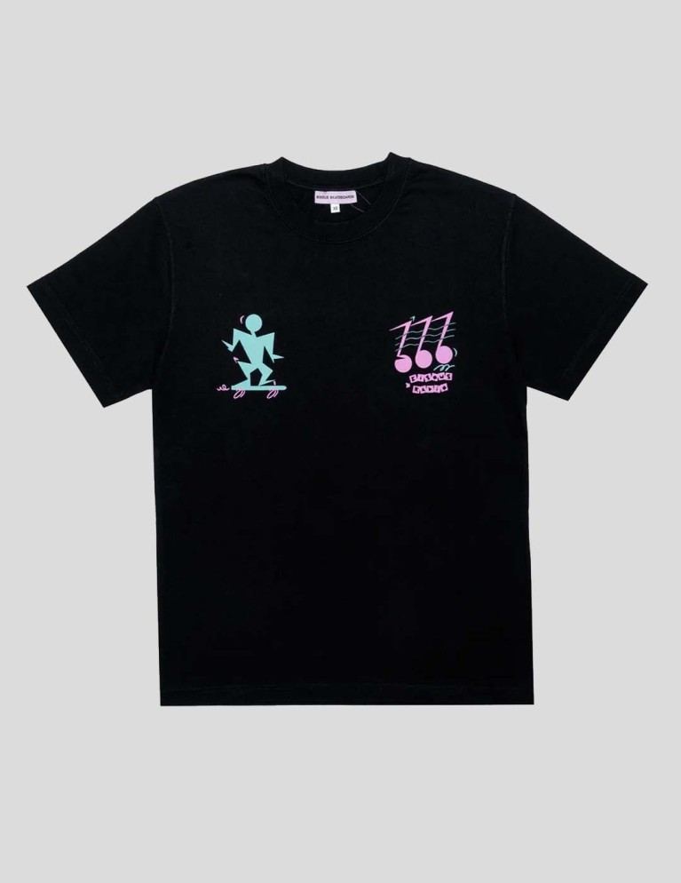 Camiseta BISOUS SKATEBOARDS radio skate tee black