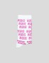 Calcetines BISOUS SKATEBOARDS all over bisous socks white/pink