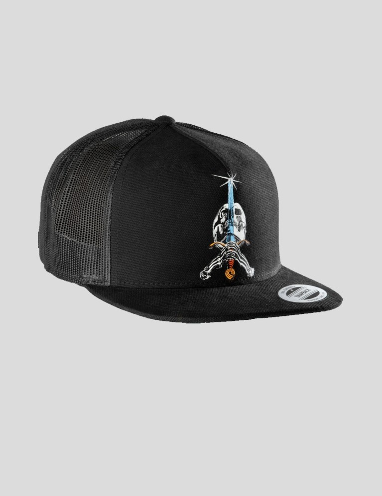 Gorra POWELL PERALTA skull and sword cap black