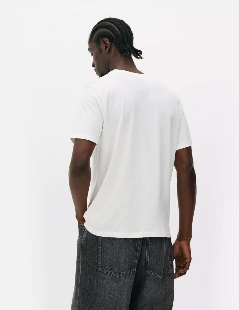 copy of T-shirt TOMMY JEANS oversized rwb twist tee ancient white